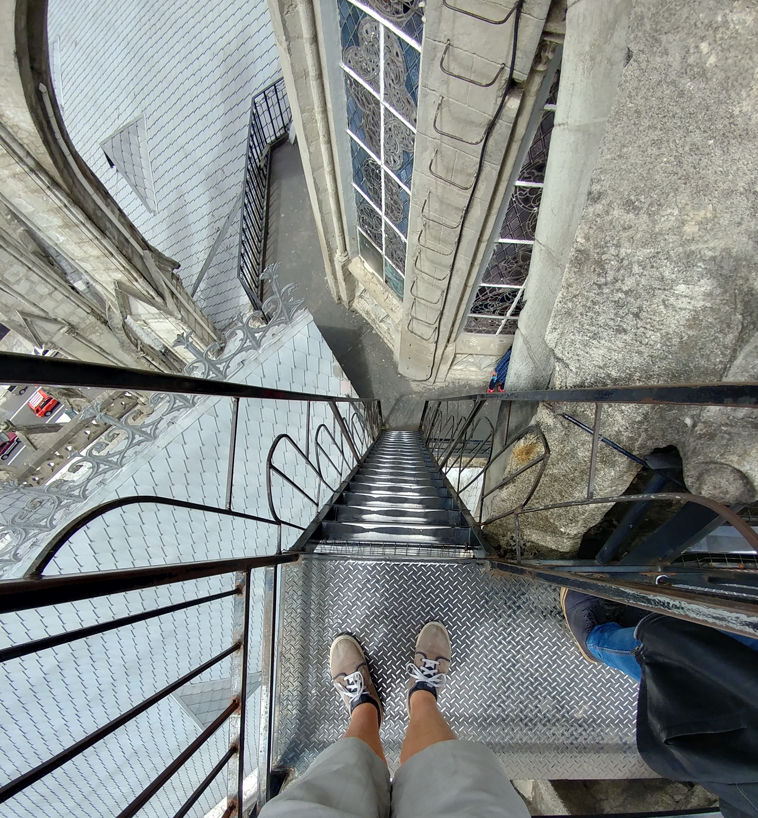 The stairs to the top
